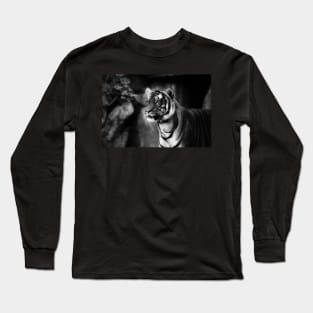 sebirian tiger, tiger black and white Long Sleeve T-Shirt